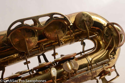 King Super 20 Tenor Very Gentle Relacquer Full Pearls Silver Neck!