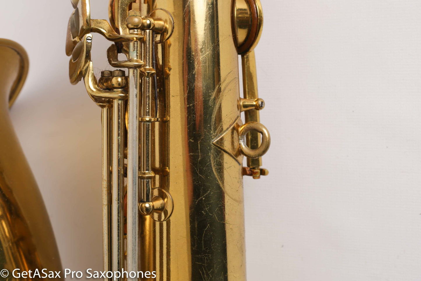 King Super 20 Tenor Full Pearls Silver Neck Good Shape Relacquer Old Pads Great Deal 298205
