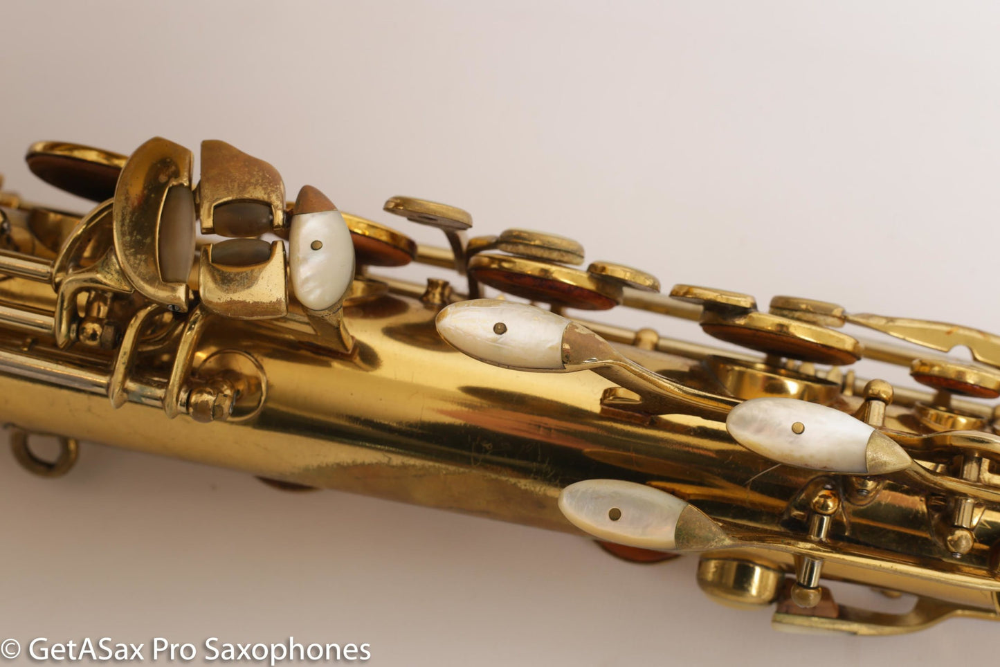 King Super 20 Tenor Full Pearls Silver Neck Good Shape Relacquer Old Pads Great Deal 298205