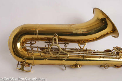 King Super 20 Tenor Full Pearls Silver Neck Good Shape Relacquer Old Pads Great Deal 298205
