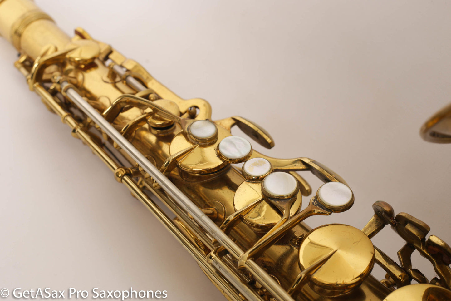 King Super 20 Tenor Full Pearls Silver Neck Good Shape Relacquer Old Pads Great Deal 298205