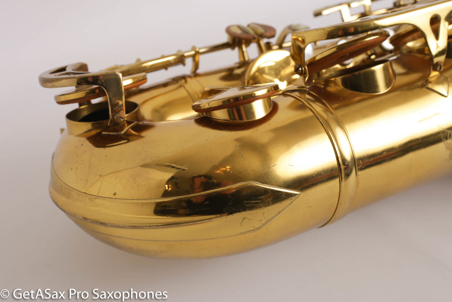 King Super 20 Tenor Full Pearls Silver Neck Good Shape Relacquer Old Pads Great Deal 298205