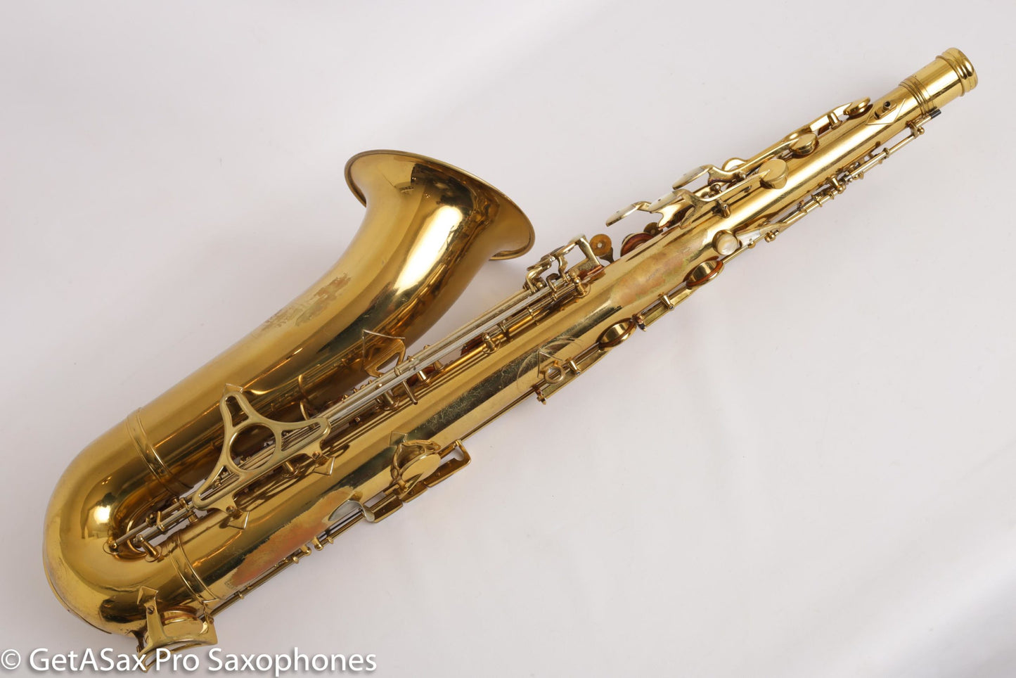 King Super 20 Tenor Full Pearls Silver Neck Good Shape Relacquer Old Pads Great Deal 298205