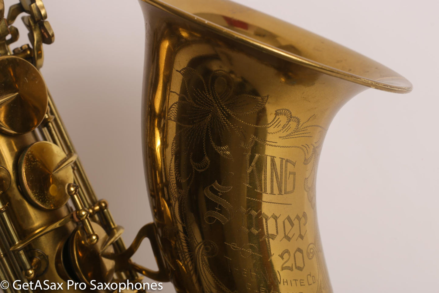 King Super 20 Tenor Saxophone Full Pearls Original Lacquer Overhauled 298321