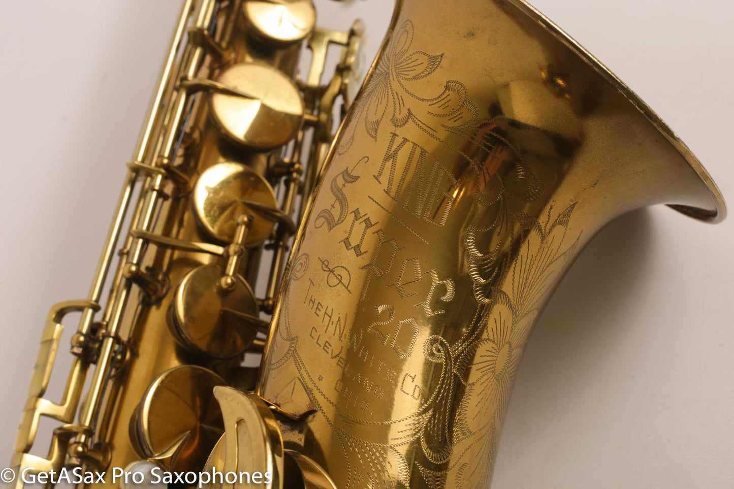 King Super 20 Tenor Saxophone Full Pearls Original Lacquer Overhauled 298321
