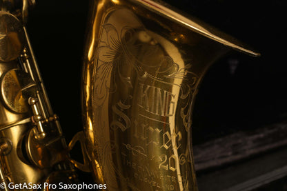 King Super 20 Tenor Saxophone Full Pearls Original Lacquer Overhauled 298321