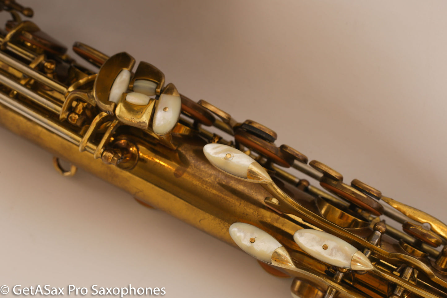 King Super 20 Tenor Original Lacquer Full Pearls Fresh Overhaul Fantastic! 299686