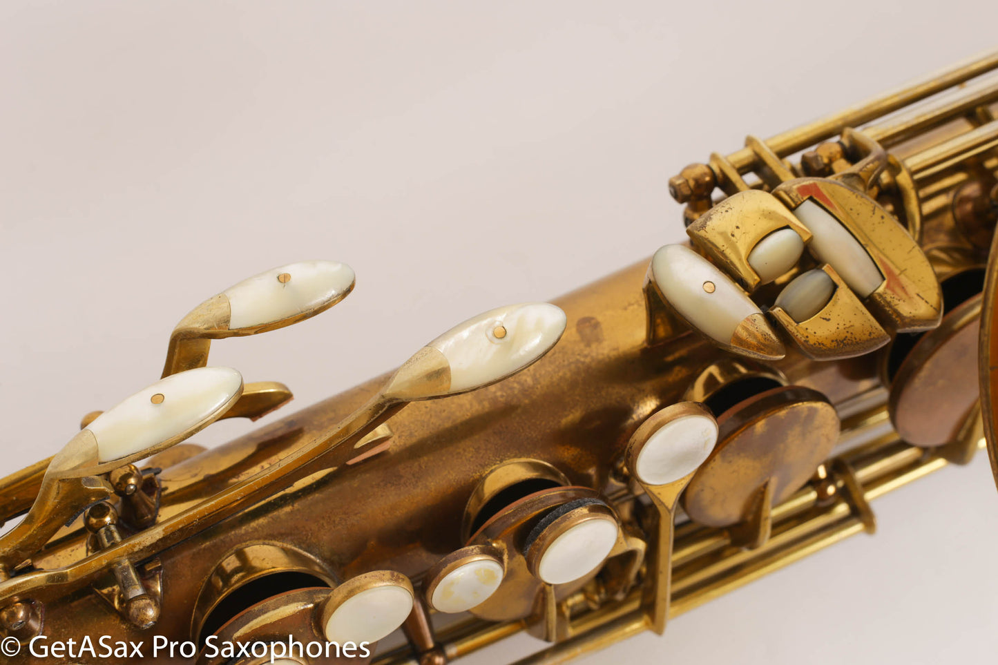 King Super 20 Tenor Original Lacquer Full Pearls Fresh Overhaul Fantastic! 299686