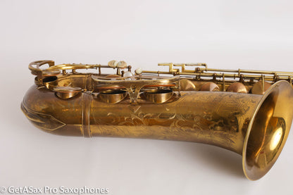 King Super 20 Tenor Original Lacquer Full Pearls Fresh Overhaul Fantastic! 299686