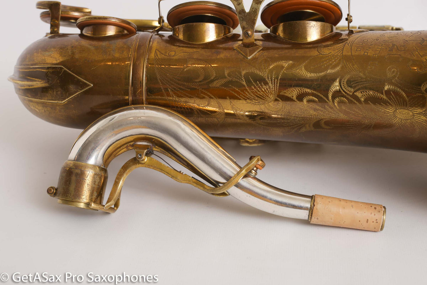 King Super 20 Tenor Original Lacquer Full Pearls Fresh Overhaul Fantastic! 299686