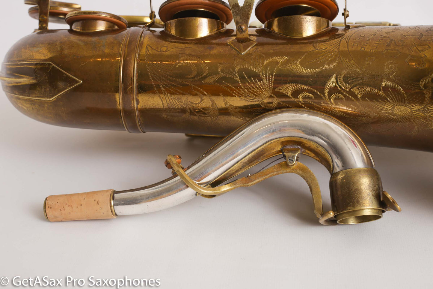 King Super 20 Tenor Original Lacquer Full Pearls Fresh Overhaul Fantastic! 299686