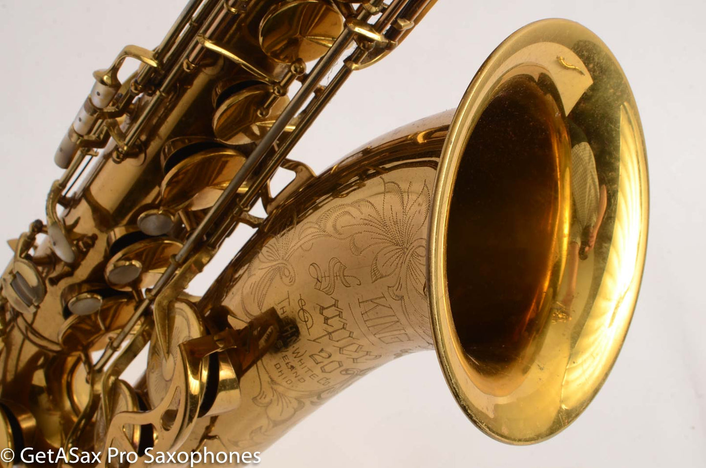 King Super 20 Tenor Saxophone Full Pearls Original Lacquer Near Mint / Exc Cond! 328628