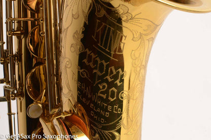 King Super 20 Tenor Saxophone 1957 Near Mint Original Lacquer Overhauled!