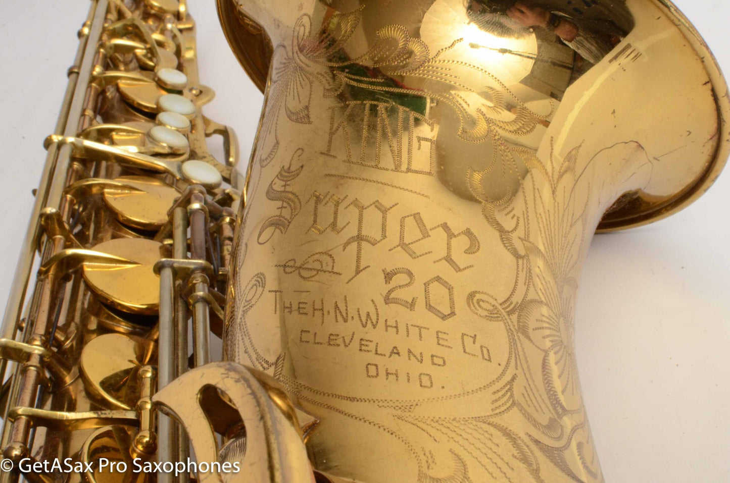 King Super 20 Tenor 1953 Full Pearls Amazing Condition Original Pads 331197