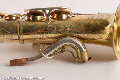 King Super 20 Tenor Saxophone Super Rare GOLD Plate Overhauled 281058