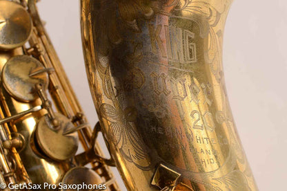 King Super 20 Tenor Saxophone Super Rare GOLD Plate Overhauled 281058
