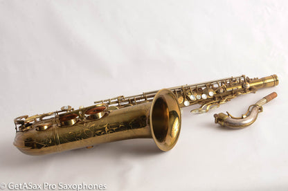 King Super 20 Tenor Saxophone Original Lacquer Original pads Warranty Card Amazing!