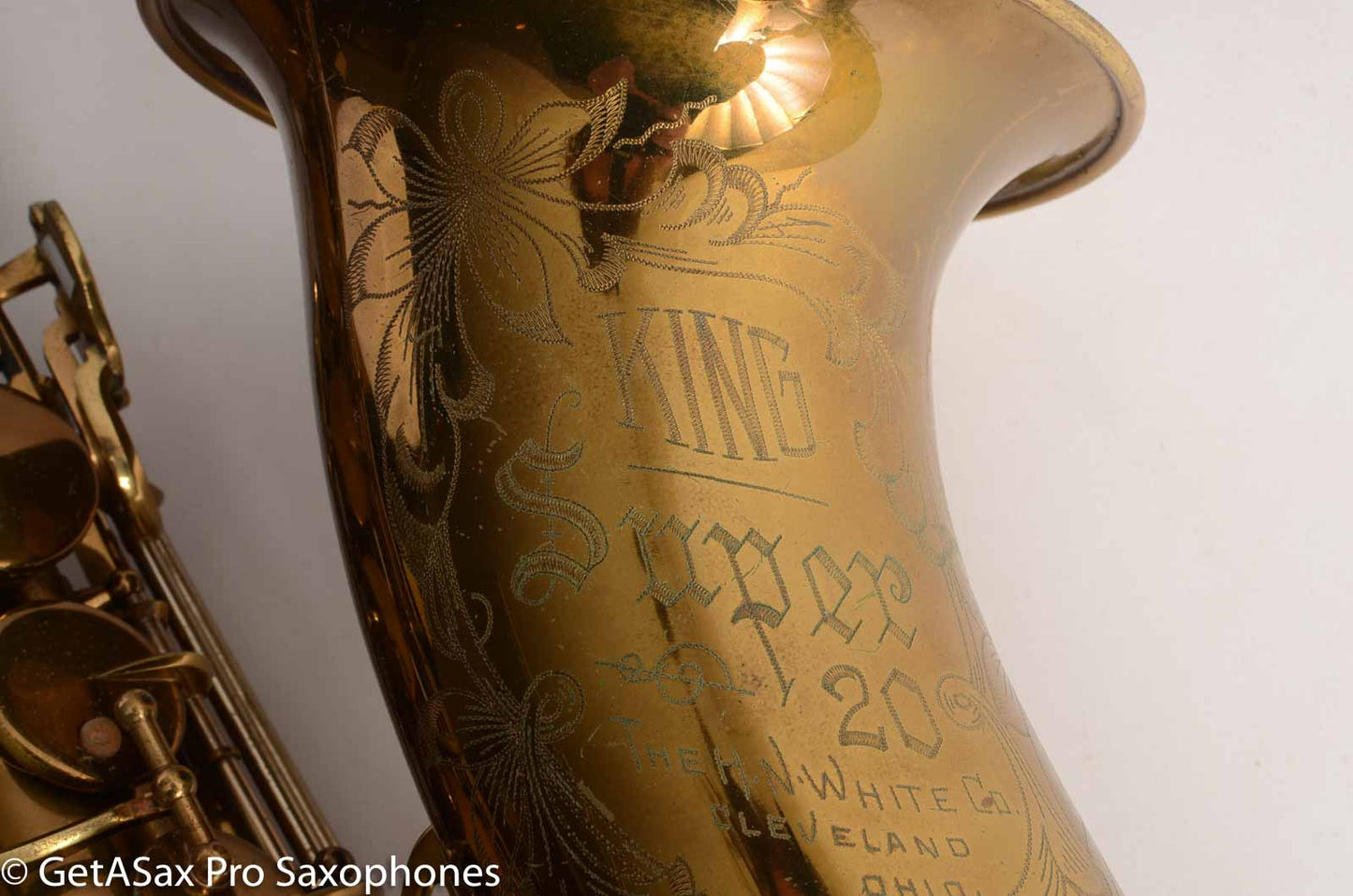 King Super 20 Tenor Saxophone Original Lacquer Original pads Warranty Card Amazing!