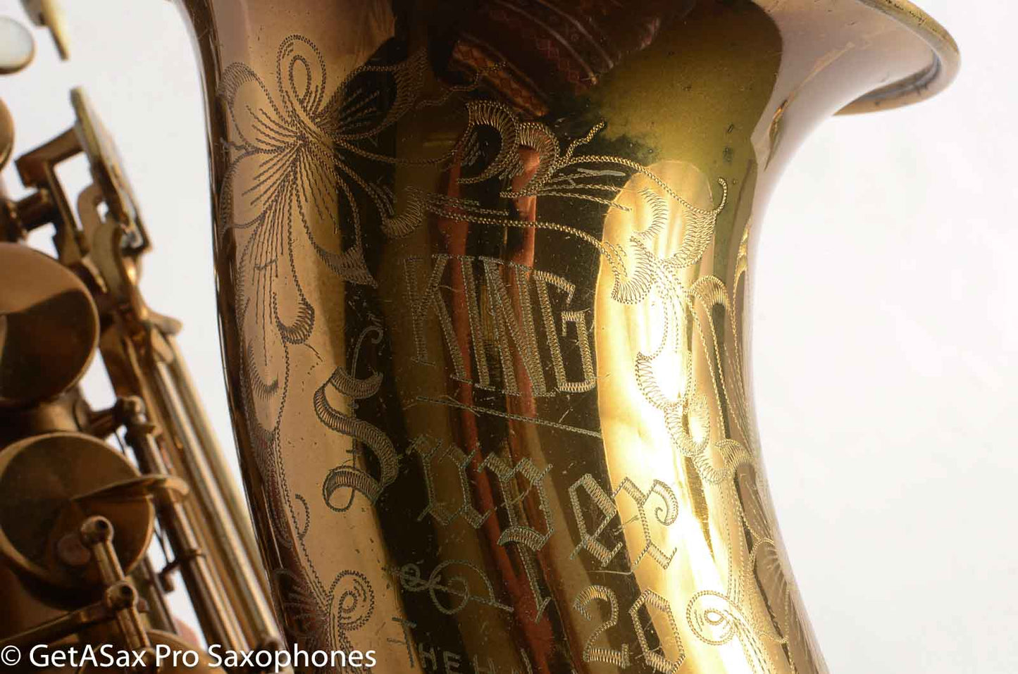 King Super 20 Tenor Saxophone Original Lacquer Original pads Warranty Card Amazing!