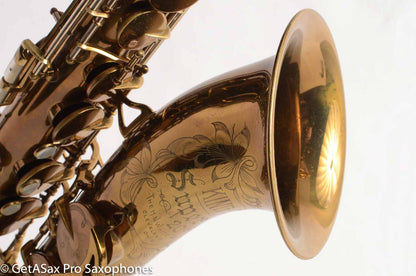 King Super 20 Tenor Saxophone Original Lacquer Original pads Warranty Card Amazing!