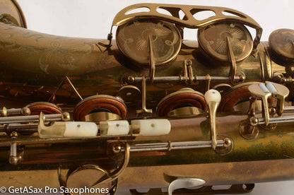 King Super 20 Tenor Saxophone Original Lacquer Original pads Warranty Card Amazing!