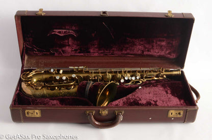 King Super 20 Tenor Saxophone Original Lacquer Original pads Warranty Card Amazing!