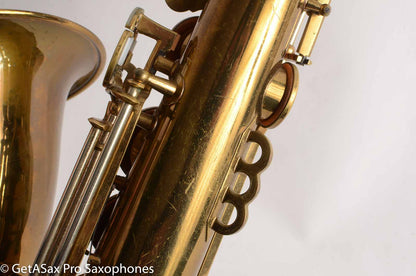 King Super 20 Tenor Saxophone Original Lacquer Original pads Warranty Card Amazing!