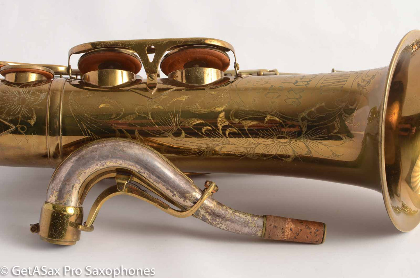 King Super 20 Tenor Saxophone Original Lacquer Original pads Warranty Card Amazing!