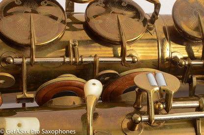 King Super 20 Tenor Saxophone Original Lacquer Original pads Warranty Card Amazing!