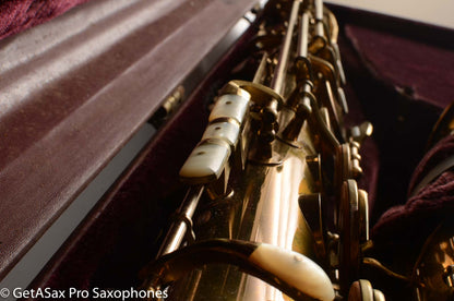 King Super 20 Tenor Saxophone Original Lacquer Original pads Warranty Card Amazing!