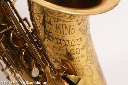 King Super 20 Tenor Saxophone Full Pearls Original Lacquer