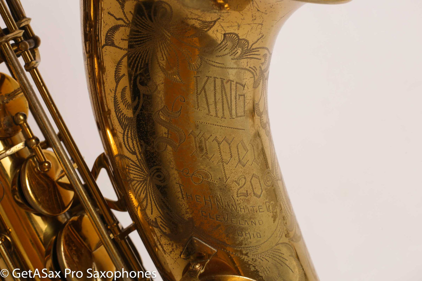 King Super 20 Tenor Full Pearls Very Good Condition Good Pads 308996