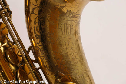 King Super 20 Tenor Full Pearls Very Good Condition Good Pads 308996