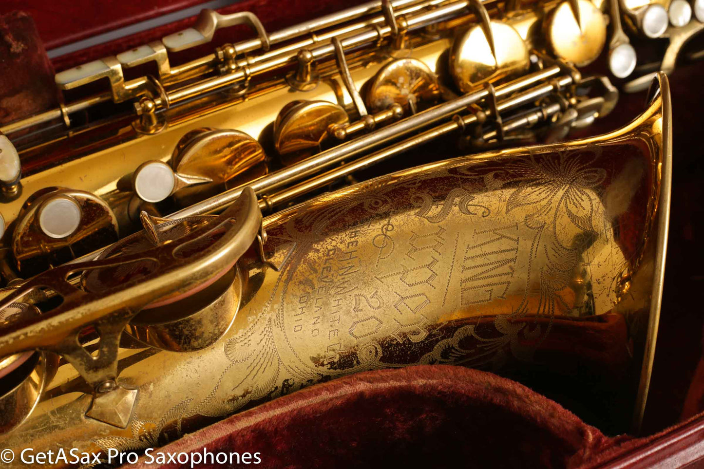 King Super 20 Tenor Full Pearls Very Good Condition Good Pads 308996