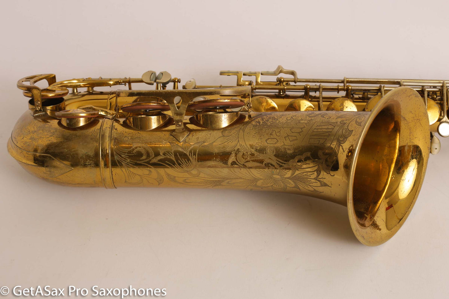 King Super 20 Tenor Full Pearls Very Good Condition Good Pads 308996