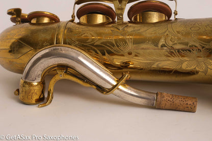 King Super 20 Tenor Full Pearls Very Good Condition Good Pads 308996