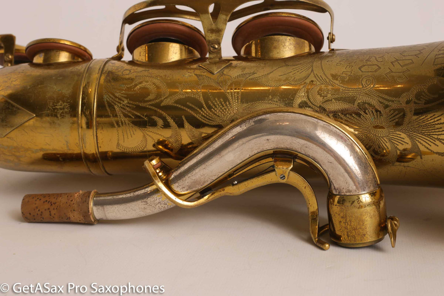 King Super 20 Tenor Full Pearls Very Good Condition Good Pads 308996