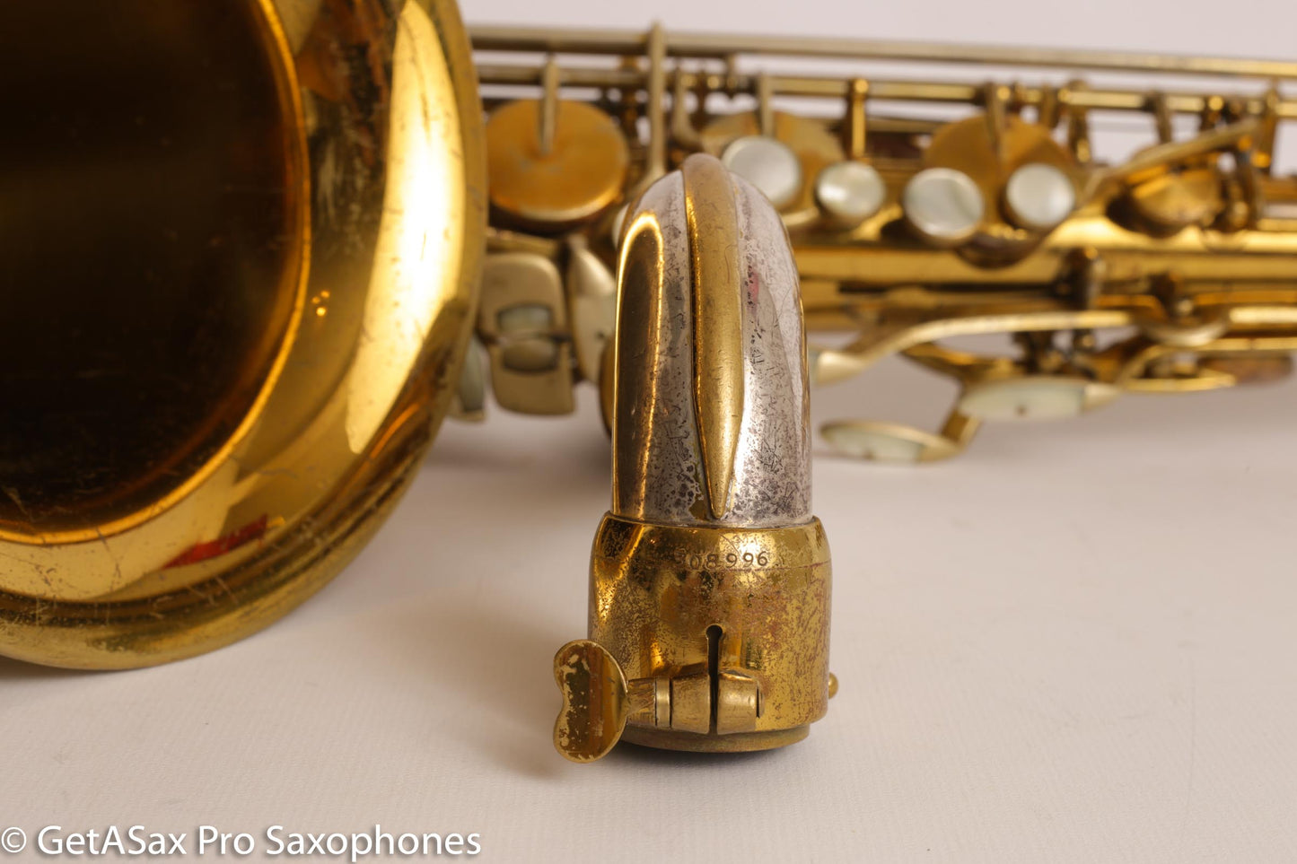 King Super 20 Tenor Full Pearls Very Good Condition Good Pads 308996
