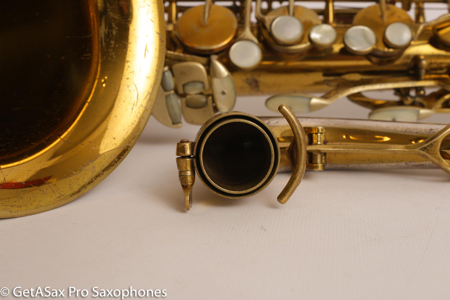 King Super 20 Tenor Full Pearls Very Good Condition Good Pads 308996