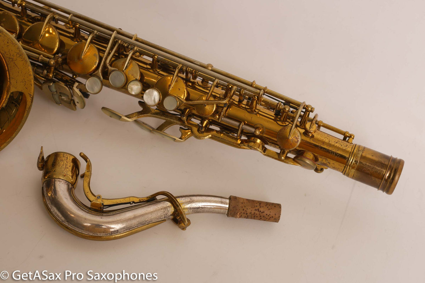 King Super 20 Tenor Full Pearls Very Good Condition Good Pads 308996