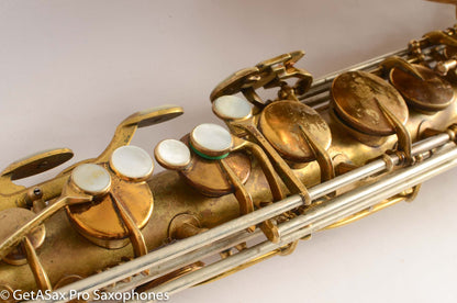 King Super 20 Tenor 298061 Series 1a Full Pearls Original Lacquer (mostly gone) Recent Overhaul