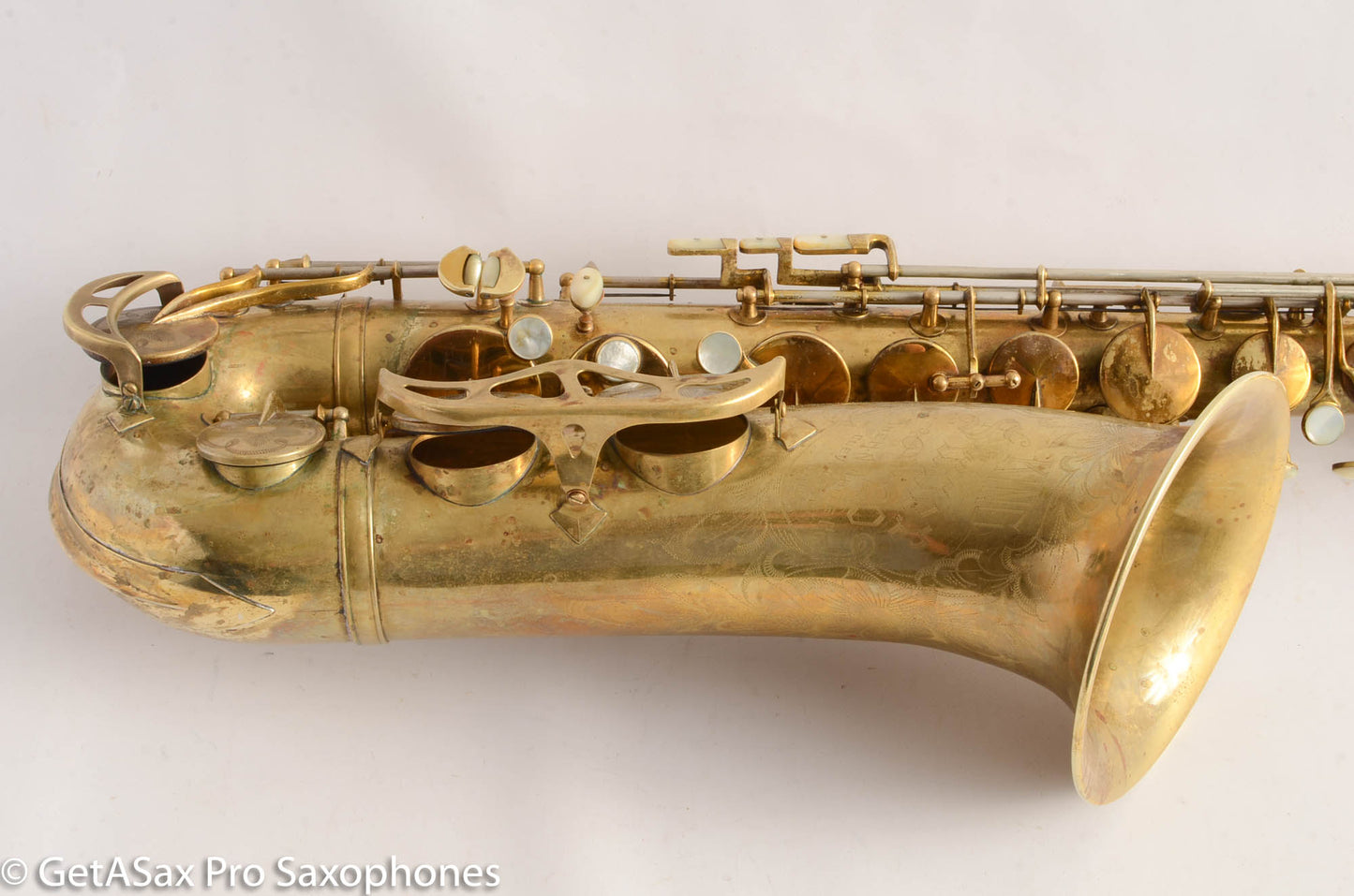 King Super 20 Tenor 298061 Series 1a Full Pearls Original Lacquer (mostly gone) Recent Overhaul
