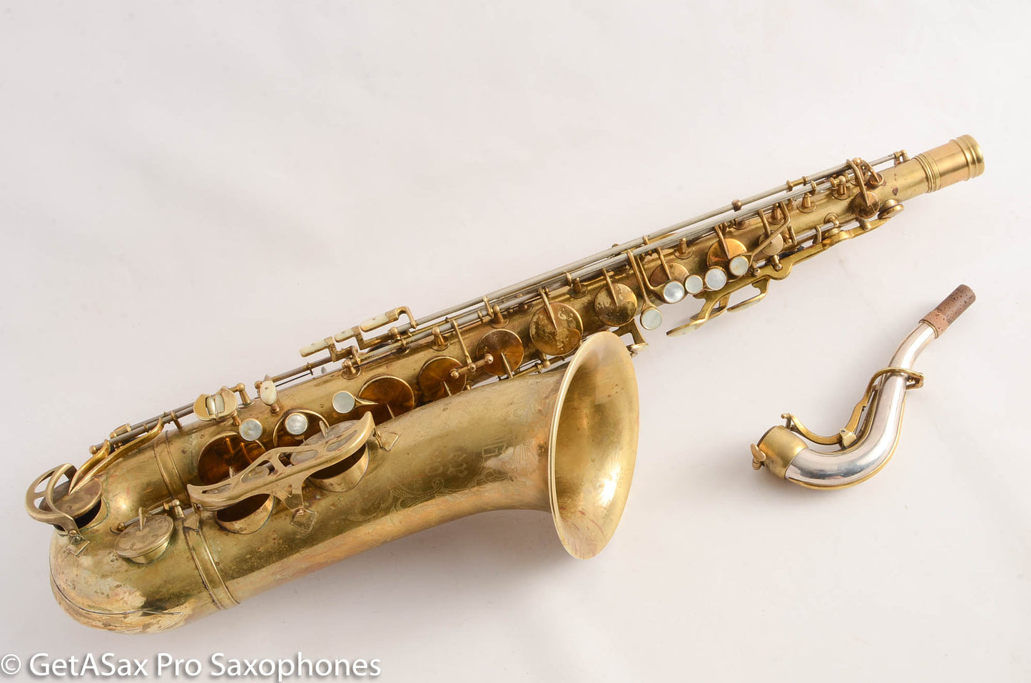 King Super 20 Tenor 298061 Series 1a Full Pearls Original Lacquer (mostly gone) Recent Overhaul