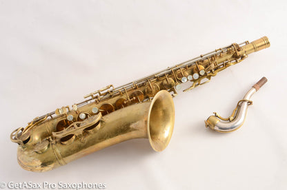 King Super 20 Tenor 298061 Series 1a Full Pearls Original Lacquer (mostly gone) Recent Overhaul