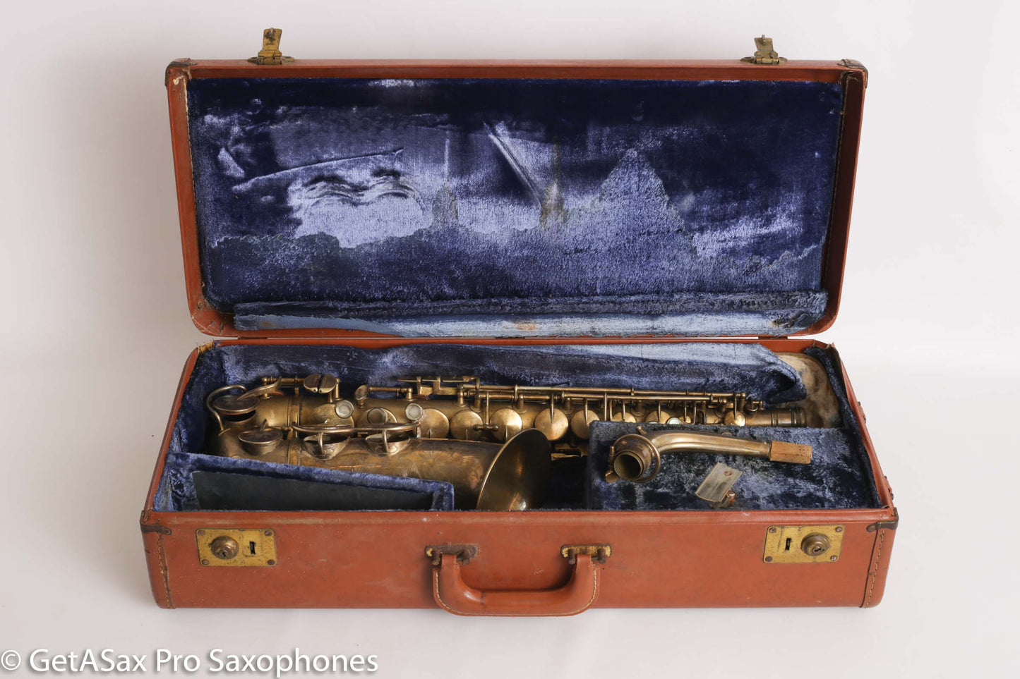 King Zephyr Special Alto Worn Original Gold Plate Rare!