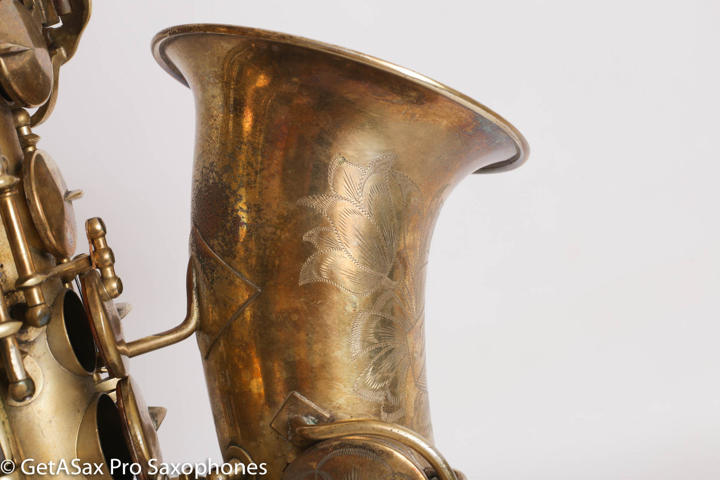 King Zephyr Special Alto Worn Original Gold Plate Rare!