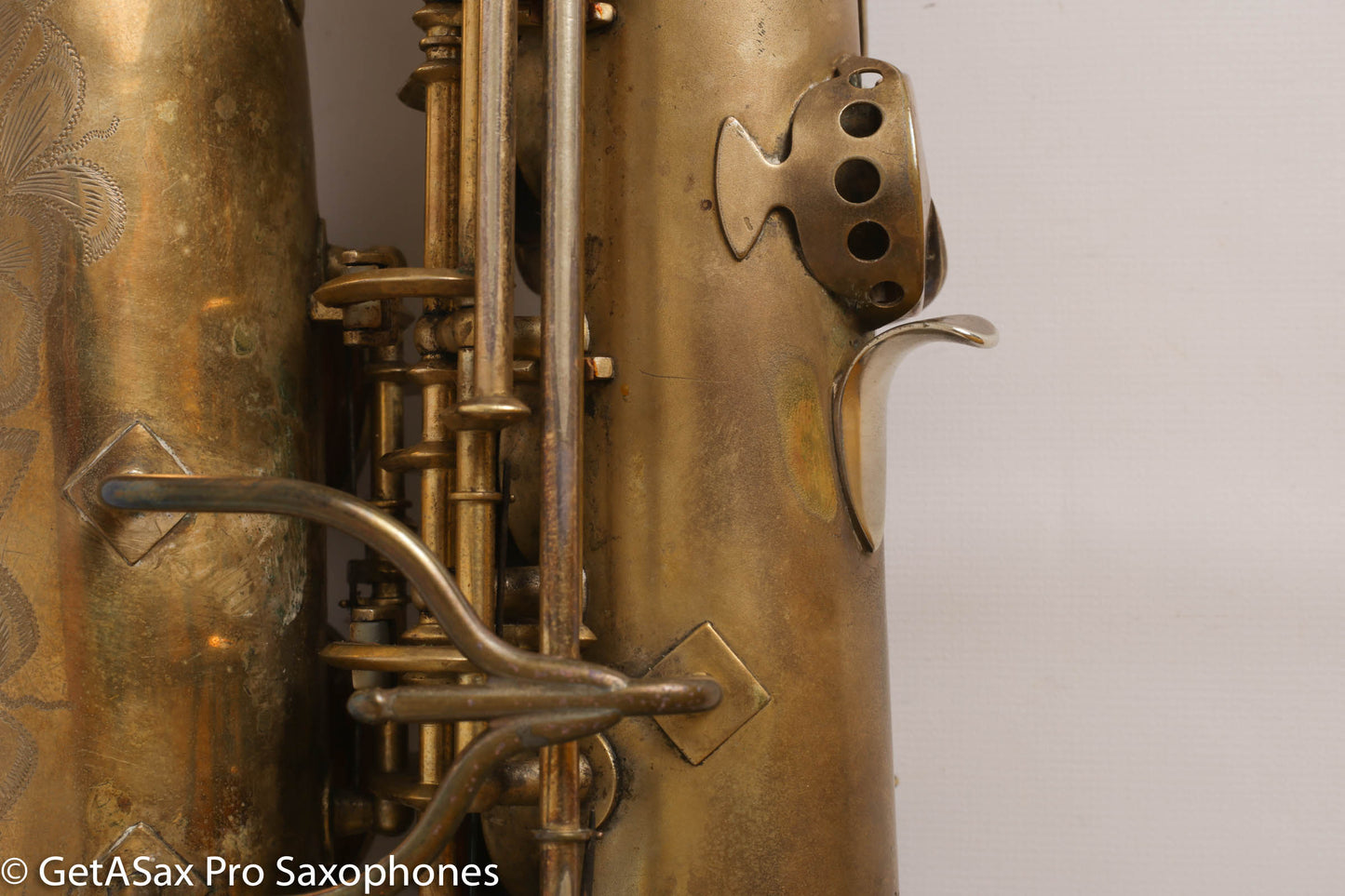 King Zephyr Special Alto Worn Original Gold Plate Rare!