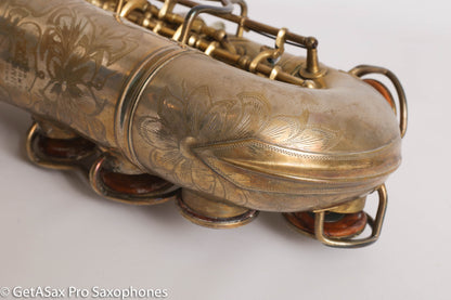 King Zephyr Special Alto Worn Original Gold Plate Rare!