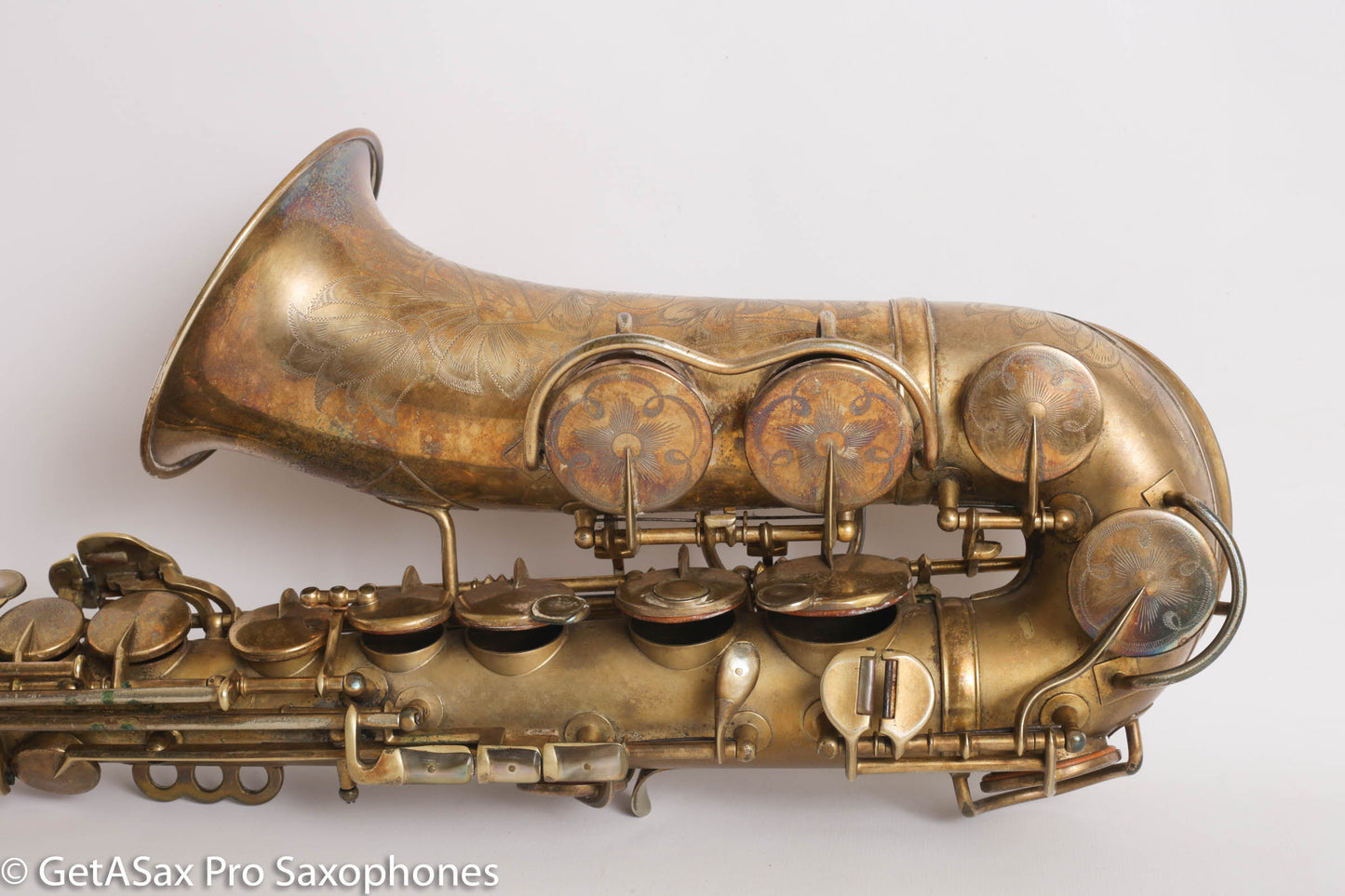 King Zephyr Special Alto Worn Original Gold Plate Rare!