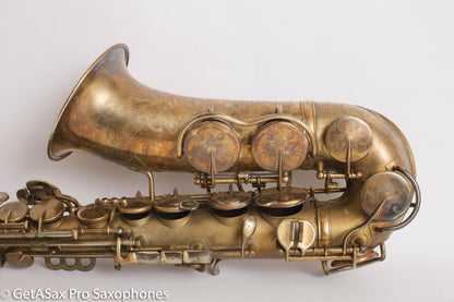 King Zephyr Special Alto Worn Original Gold Plate Rare!